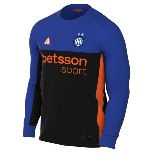 Inter Milan 2025/26 Stadium Replica Long Sleeve Jersey Discount - Blue