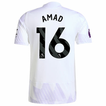 Amad Diallo Manchester United 2025/26 Away Player Jersey Discount - White