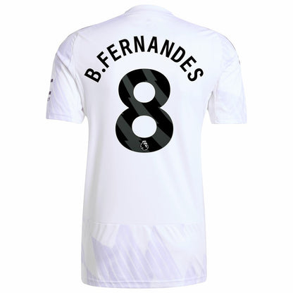 Bruno Fernandes Manchester United 2025/26 Away Replica Player Jersey Discount - White