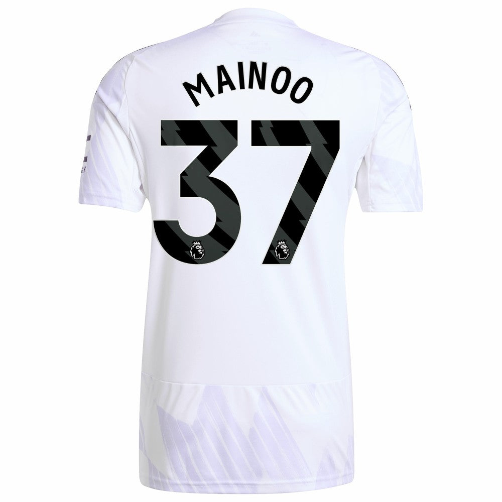 Kobbie Mainoo Manchester United 2025/26 Away Replica Player Jersey Discount - White