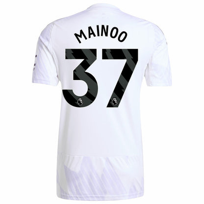 Kobbie Mainoo Manchester United 2025/26 Away Replica Player Jersey Discount - White