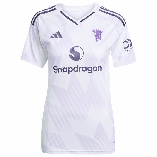 Bruno Fernandes Manchester United Women's 2025/26 Away Replica Player Jersey Discount - White