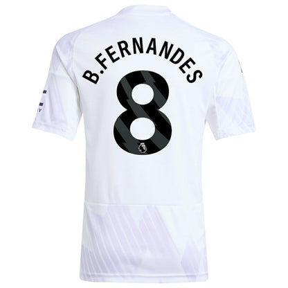 Bruno Fernandes Manchester United Youth 2025/26 Away Replica Player Jersey Discount - White