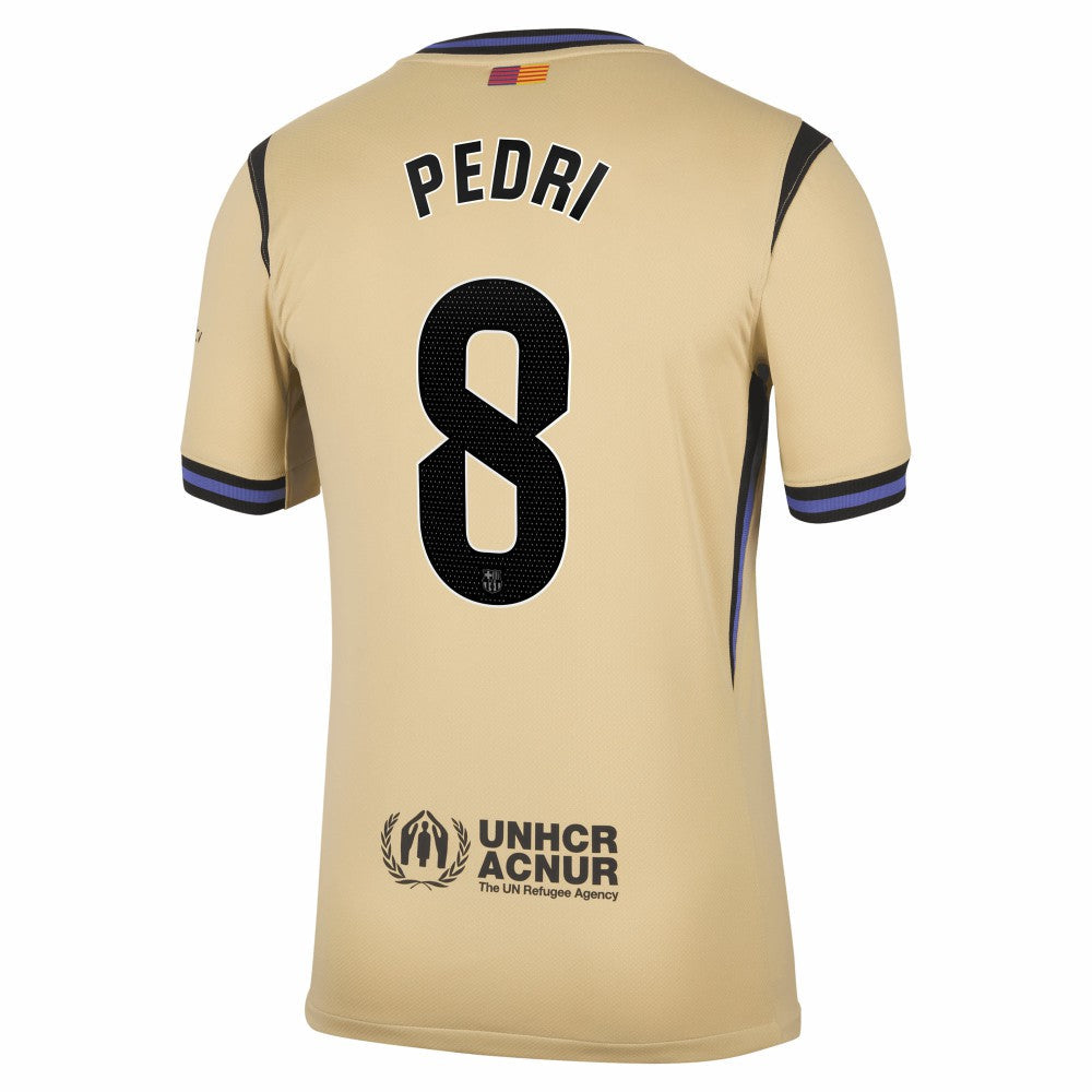 Pedri Barcelona 2025/26 Away Stadium Replica Jersey on sale - Gold