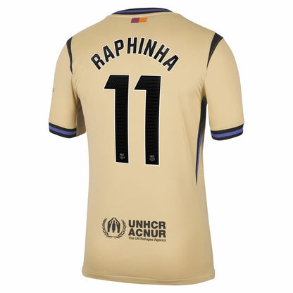 Raphinha Barcelona 2025/26 Away Stadium Replica Jersey on sale - Gold