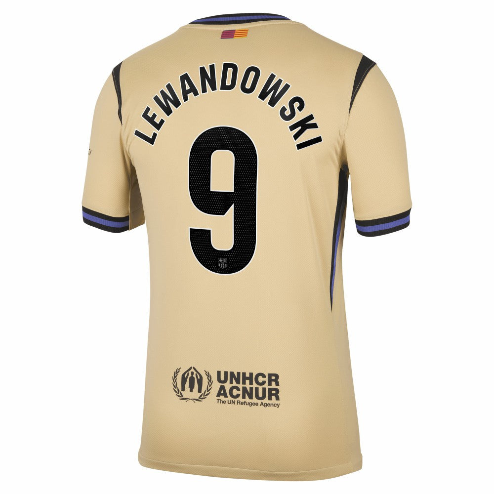 Robert Lewandowski Barcelona 2025/26 Away Stadium Replica Jersey on sale - Gold