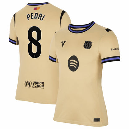 Pedri Barcelona Women's 2025/26 Away Stadium Replica Jersey on sale - Gold