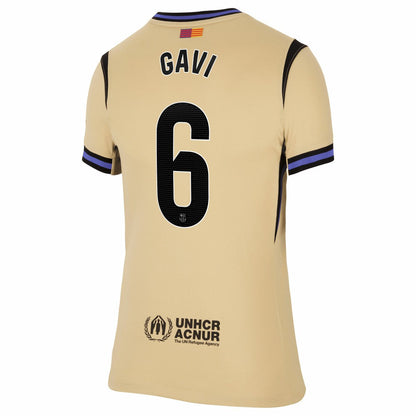 Gavi Barcelona Women's 2025/26 Away Stadium Replica Jersey on sale - Gold