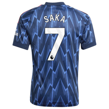 Bukayo Saka Arsenal Youth 2025/26 Away Replica Player Jersey on sale - Blue