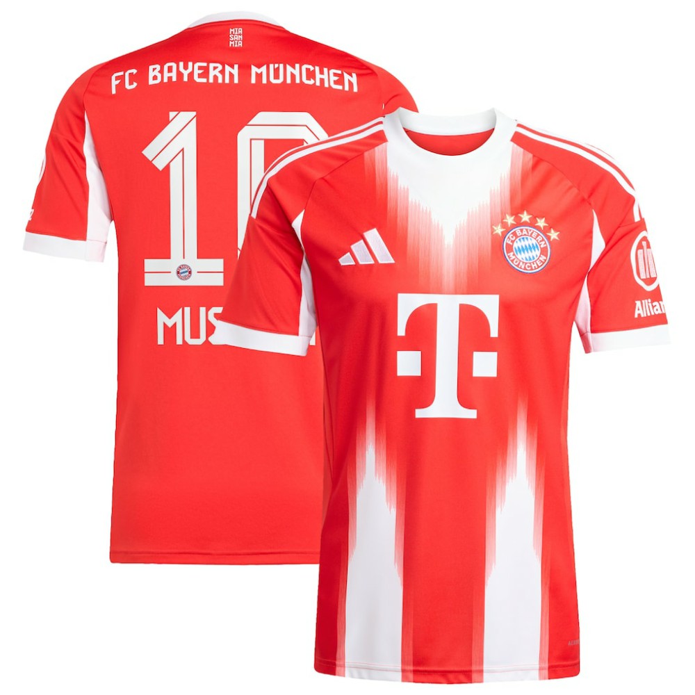 Jamal Musiala Bayern Munich Home 2025/26 Replica Player Jersey on sale - Red