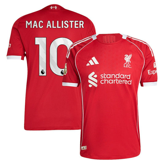 Alexis Mac Allister Liverpool  2025/26 Home Jersey Discount - Red