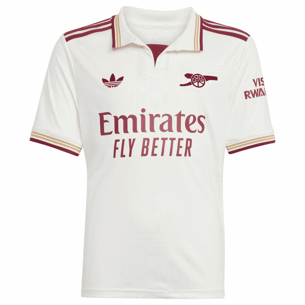 Bukayo Saka Arsenal Youth 2025/26 Third Replica Player Jersey on sale - White