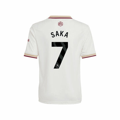 Bukayo Saka Arsenal Youth 2025/26 Third Replica Player Jersey on sale - White
