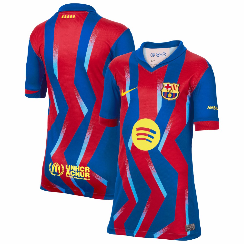 Barcelona Youth 2025/26 Fourth Replica Jersey on sale - Blue