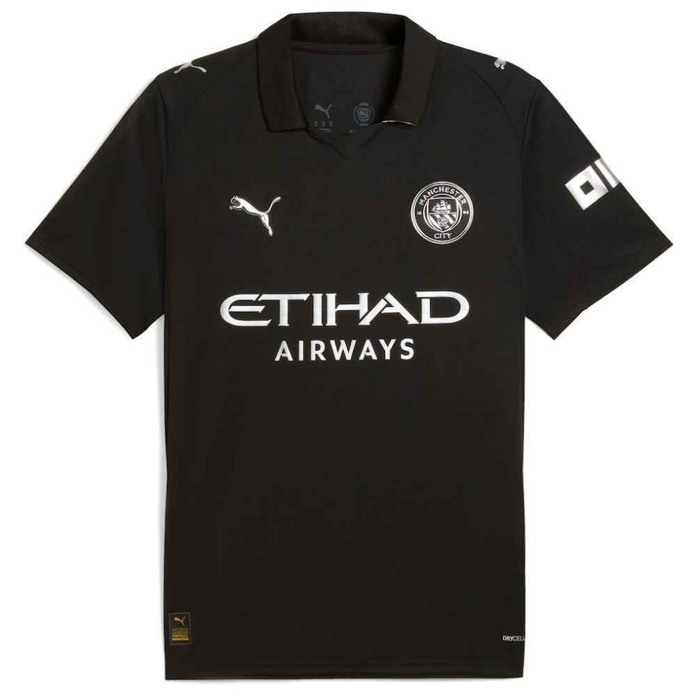 Erling Haaland Manchester City 2025/26 Away Replica Player Jersey Discount - Black