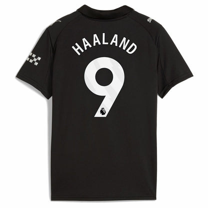 Erling Haaland Manchester City Youth 2025/26 Away Replica Player Jersey Discount - Black