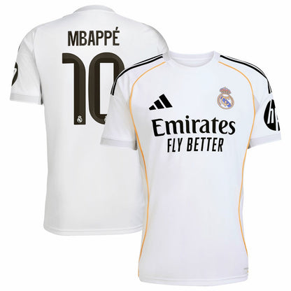 Kylian Mbappé Real Madrid 2025/26 Home Replica Player Jersey Discount - White