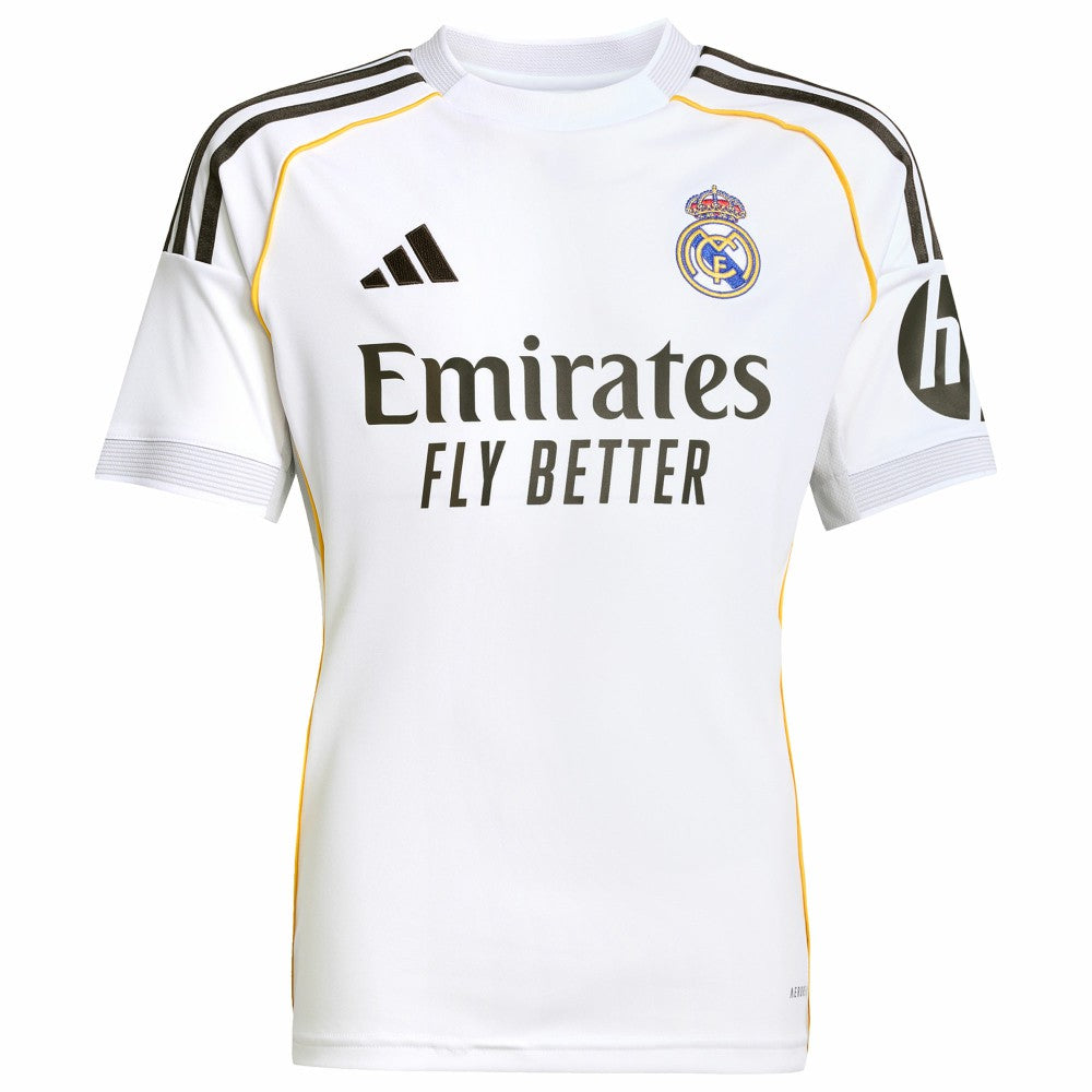 Kylian Mbappé Real Madrid Youth 2025/26 Home Replica Player Jersey for sale - White