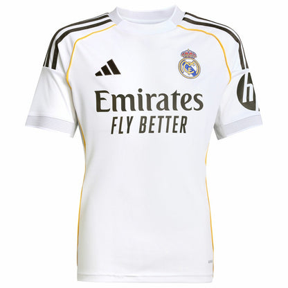 Kylian Mbappé Real Madrid Youth 2025/26 Home Replica Player Jersey for sale - White