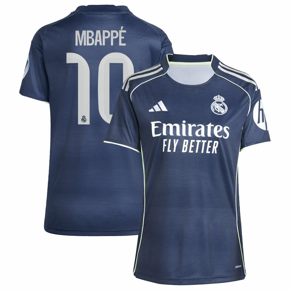 Kylian Mbappé Real Madrid Women's 2025/26 Away Replica Player Jersey for sale - Blue