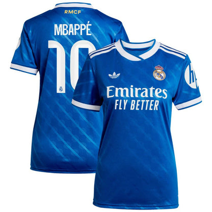 Kylian Mbappé Real Madrid Women's 2025/26 Third Replica Player Jersey Discount - Blue