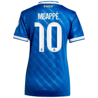 Kylian Mbappé Real Madrid Women's 2025/26 Third Replica Player Jersey Discount - Blue