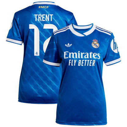 Trent Alexander-Arnold Real Madrid Women's 2025/26 Third Replica Player Jersey Discount - Blue