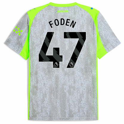 Manchester City 2025/26 Third Replica Jersey Discount - Green/Neon Green