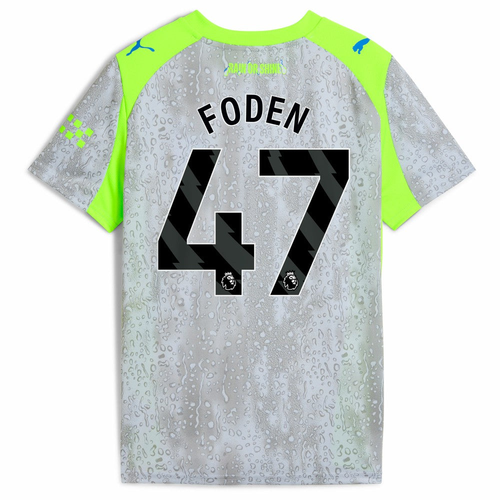 Manchester City Youth 2025/26 Third Replica Jersey Discount - Green/Neon Green
