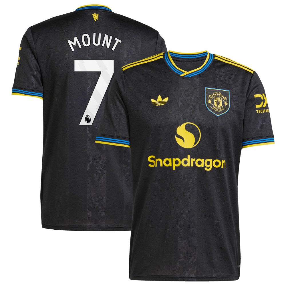 Mason Mount Manchester United 2025/26 Third Replica Player Jersey for sale - Black