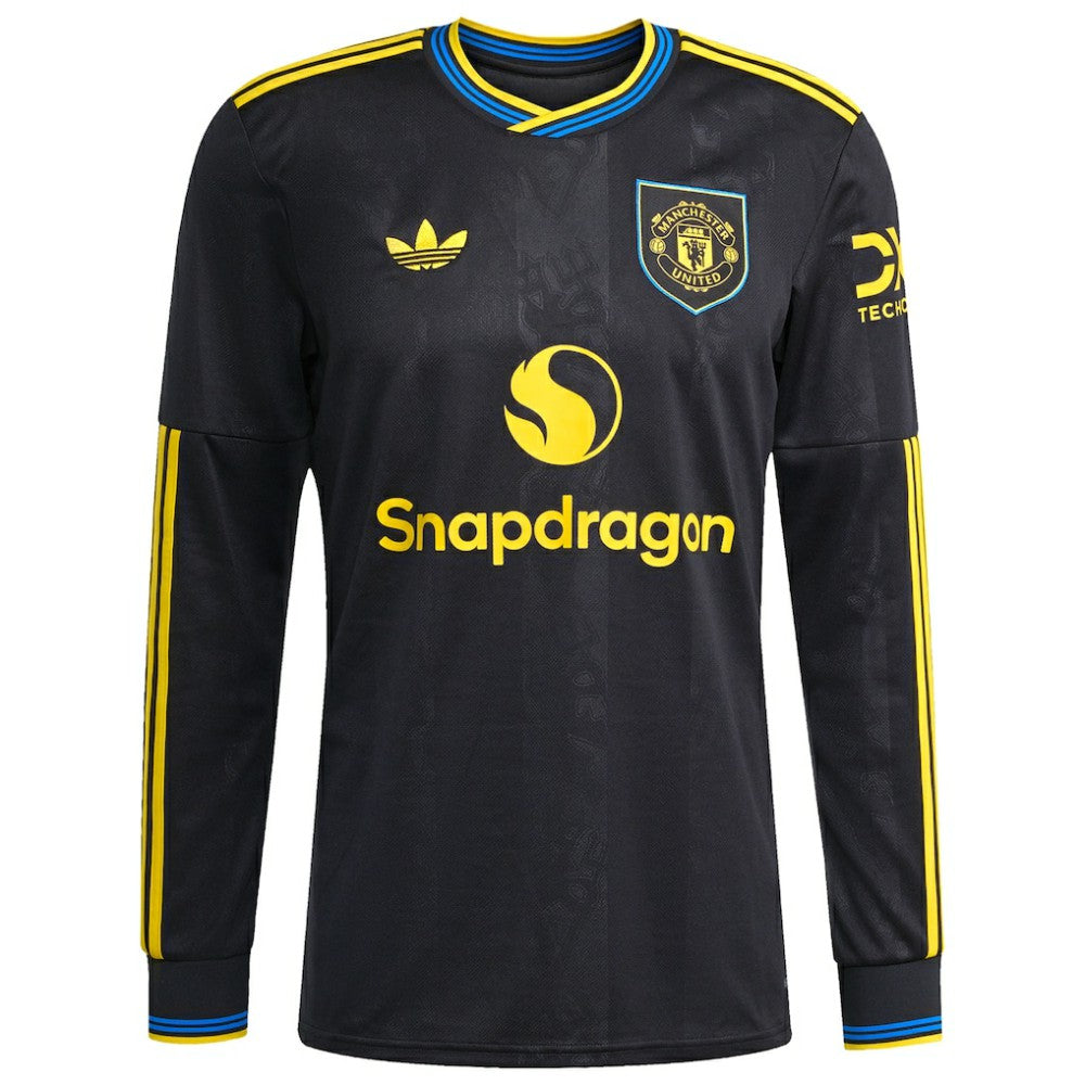 Mason Mount Manchester United 2025/26 Third Replica Long Sleeve Player Jersey Discount - Black