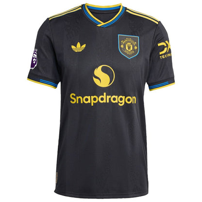 Kobbie Mainoo Manchester United 2025/26 Third Player Jersey Discount - Black
