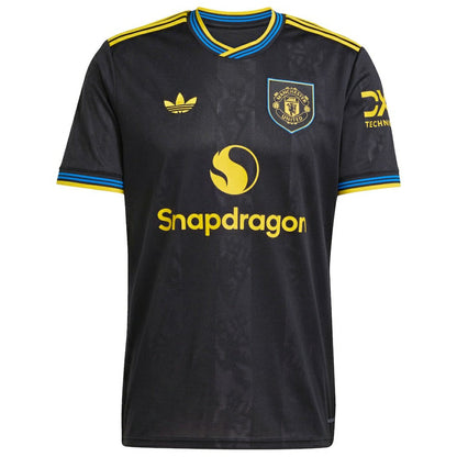 Kobbie Mainoo Manchester United 2025/26 Third Replica Player Jersey Discount - Black