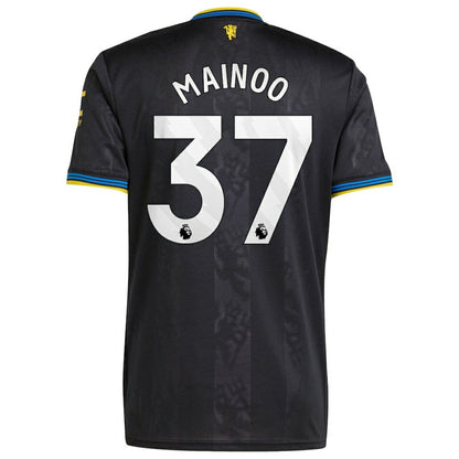 Kobbie Mainoo Manchester United 2025/26 Third Replica Player Jersey Discount - Black