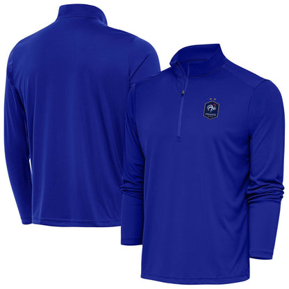 France National Team Antigua Statement Quarter-Zip Pullover for sale - Royal