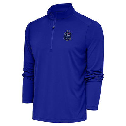 France National Team Antigua Statement Quarter-Zip Pullover for sale - Royal