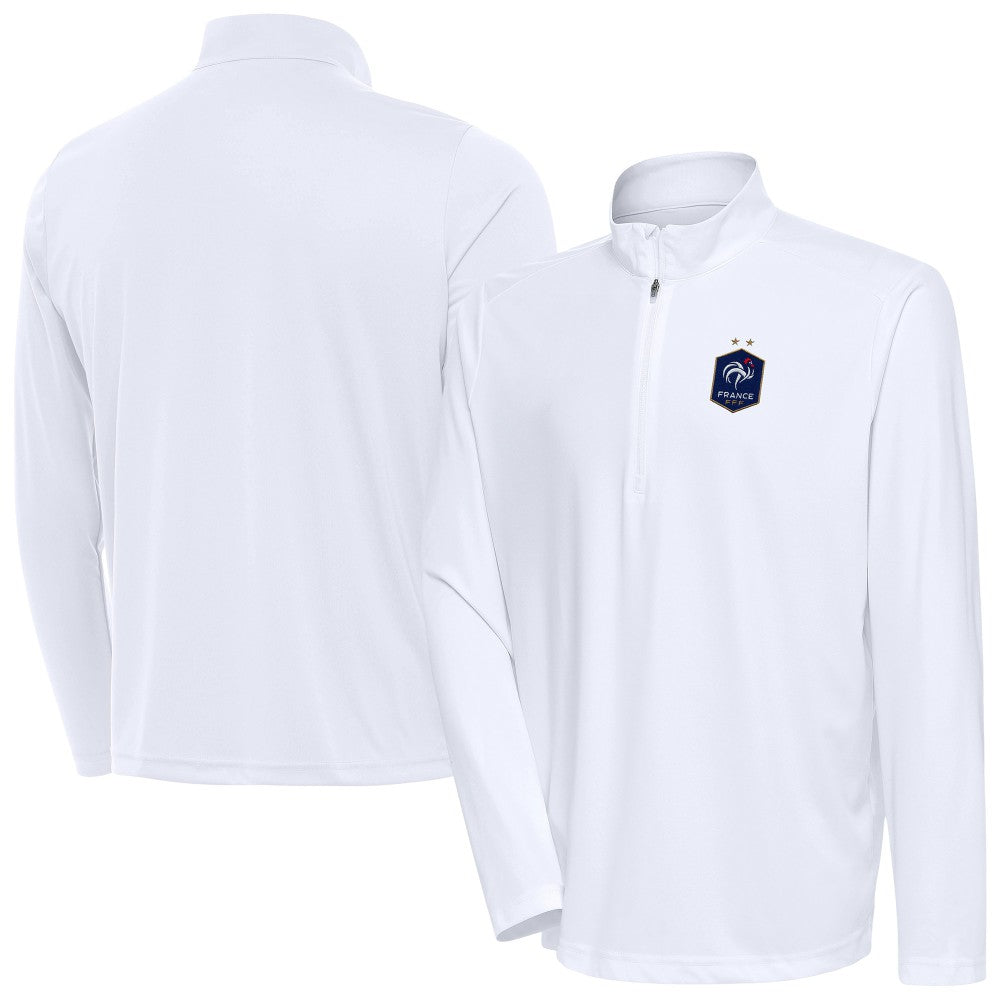 France National Team Antigua Statement Quarter-Zip Pullover for sale - White