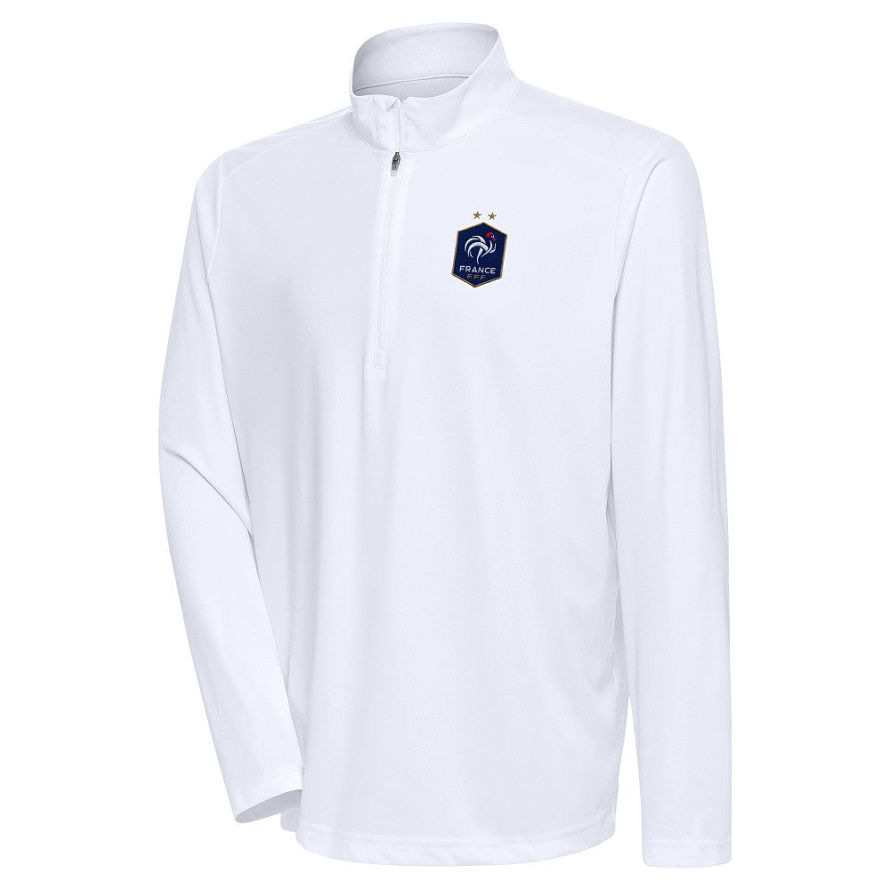 France National Team Antigua Statement Quarter-Zip Pullover for sale - White