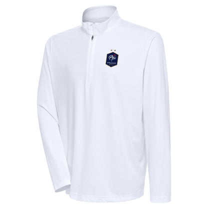 France National Team Antigua Statement Quarter-Zip Pullover for sale - White