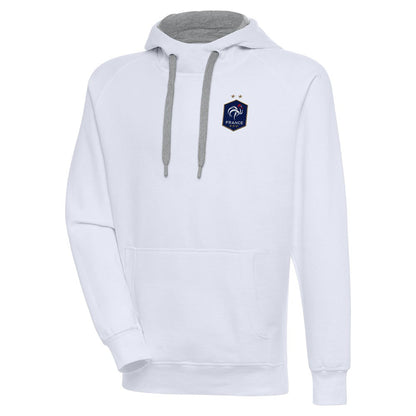 France National Team Antigua Takeover Pullover Hoodie for sale - White