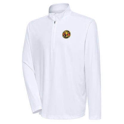 Club America Antigua Statement Quarter-Zip Pullover Discount - White