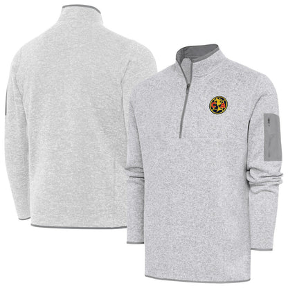 Club America Antigua Elevate Quarter-Zip Pullover Discount - Heather Gray