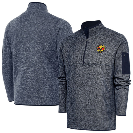 Club America Antigua Elevate Quarter-Zip Pullover Discount - Heather Navy