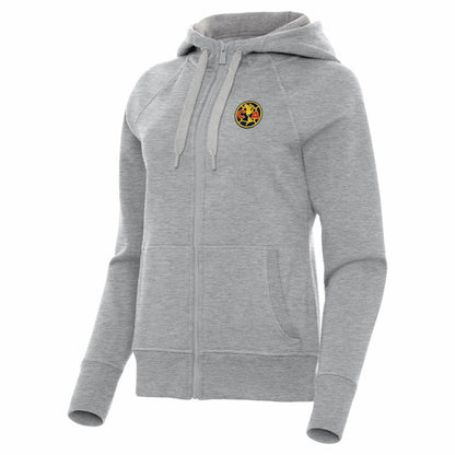 Club America Antigua Women's Takeover Full-Zip Hoodie Discount - Heather Gray