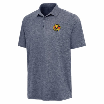 Club America Antigua Triple Shot Polo Discount - Heather Navy