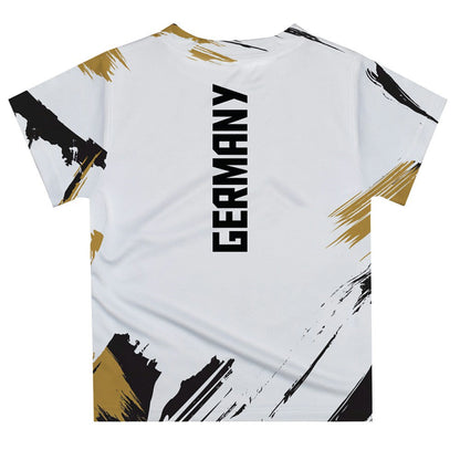 Germany National Team Vive La Fete Toddler Paint Brush T-Shirt for sale - White