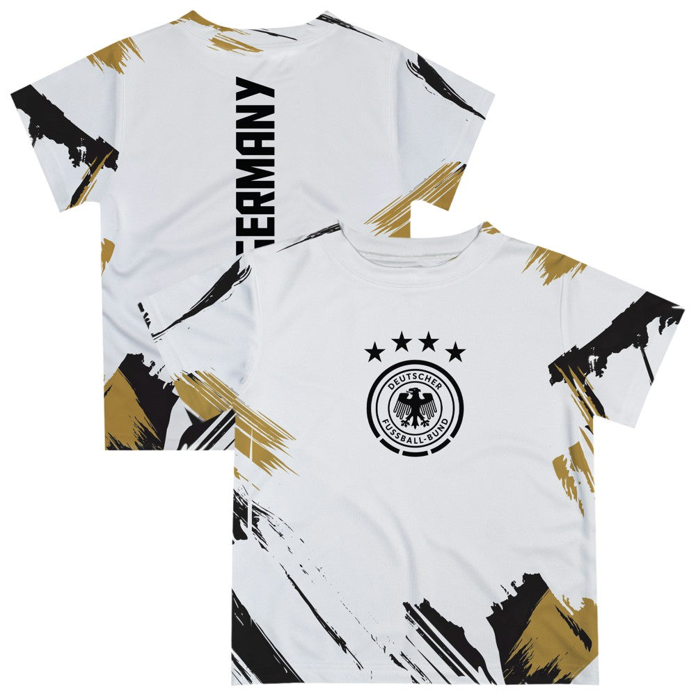 Germany National Team Vive La Fete Youth Paint Brush T-Shirt for sale - White