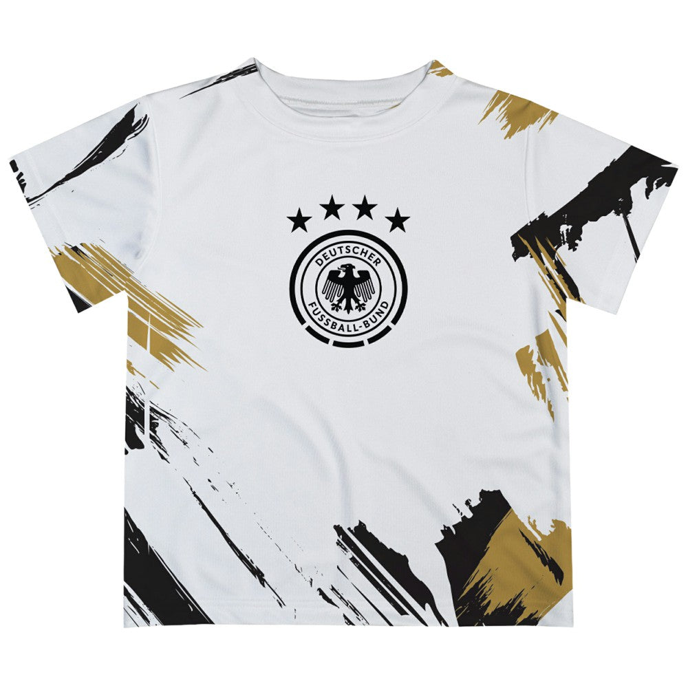 Germany National Team Vive La Fete Youth Paint Brush T-Shirt for sale - White