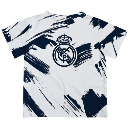 Real Madrid Vive La Fete Youth Paint Brush T-Shirt Discount - White