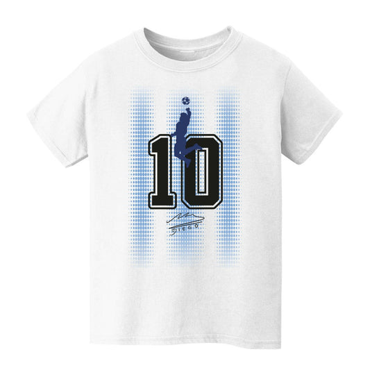 Diego Maradona Argentina National Team Vive La Fete Toddler Number & Signature T-Shirt for sale - White
